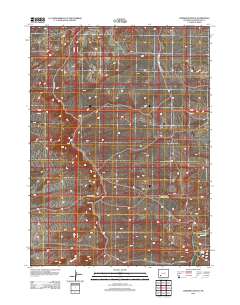Chrisman Ranch 2012 topographic map thumbnail