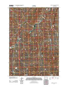 Cornell Gulch 2012 topographic map thumbnail