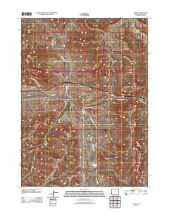 Fossil 2012 topographic map thumbnail