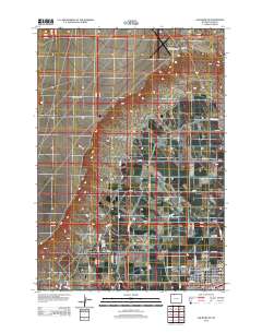 Elk Basin SE 2012 topographic map thumbnail