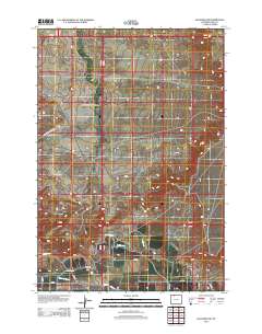 Elk Basin SW 2012 topographic map thumbnail