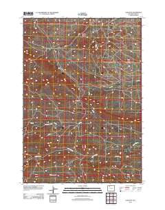 Elk Butte 2012 topographic map thumbnail