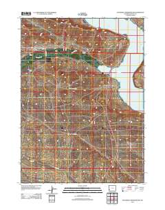 Fontenelle Reservoir SW 2012 topographic map thumbnail