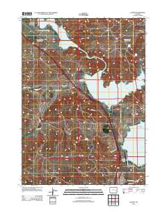 Glendo 2012 topographic map thumbnail