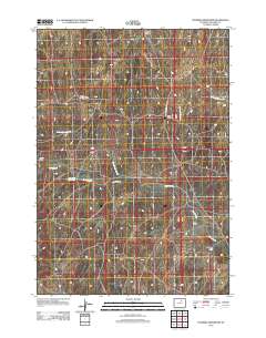 Fourmile Reservoir 2012 topographic map thumbnail