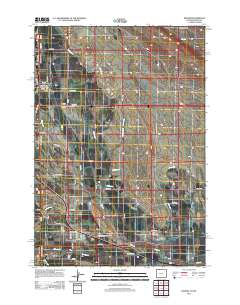 Frannie 2012 topographic map thumbnail