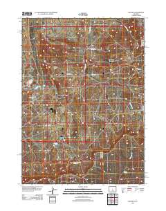Gas Hills 2012 topographic map thumbnail