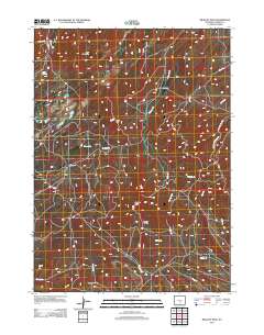 Bradley Peak 2012 topographic map thumbnail