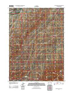 Separation Peak 2012 topographic map thumbnail