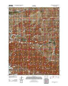 Seminoe Dam NE 2012 topographic map thumbnail