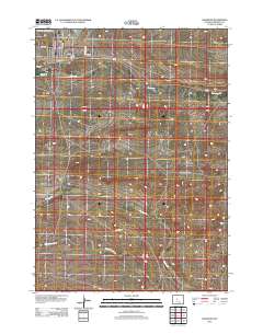 Shoshoni 2012 topographic map thumbnail