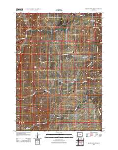 Broken Horn Creek 2012 topographic map thumbnail