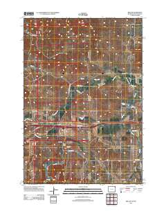 Beulah 2012 topographic map thumbnail