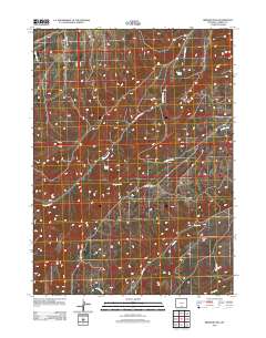 Bridger Pass 2012 topographic map thumbnail