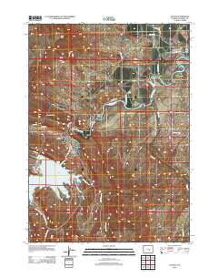 Alcova 2012 topographic map thumbnail