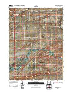 Aurora Lake 2012 topographic map thumbnail