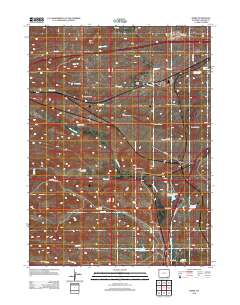 Borie 2012 topographic map thumbnail