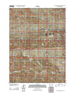 Black Rock Flat West 2012 topographic map thumbnail