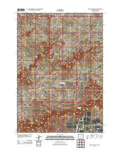 Badlands Hills 2012 topographic map thumbnail