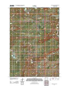 Crystal Falls 2012 topographic map thumbnail