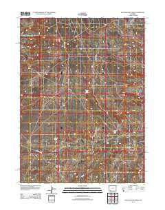 Butcher Knife Draw 2012 topographic map thumbnail