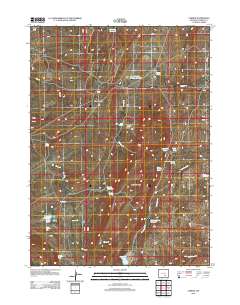 Carbon 2012 topographic map thumbnail