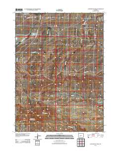 Continental Peak 2012 topographic map thumbnail