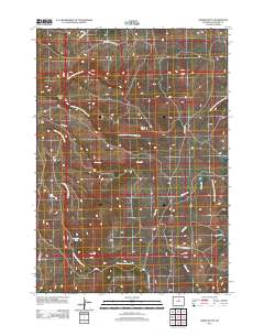 Horse Butte 2012 topographic map thumbnail