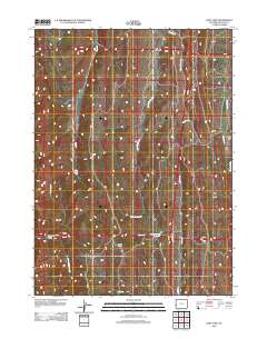 Huff Lake 2012 topographic map thumbnail