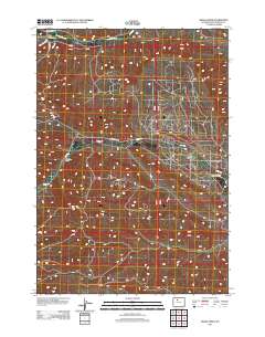 Grass Creek 2012 topographic map thumbnail