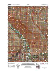 Greybull North 2012 topographic map thumbnail