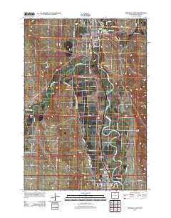 Greybull South 2012 topographic map thumbnail