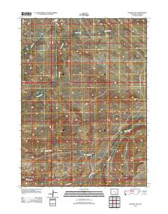 Halfway Hill 2012 topographic map thumbnail
