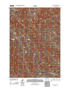 Hillberry Rim 2012 topographic map thumbnail