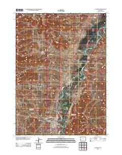 La Barge 2012 topographic map thumbnail