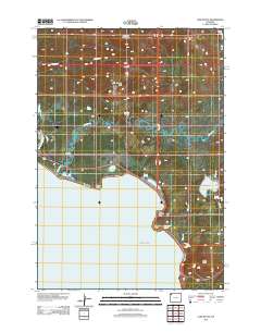 Lake Butte 2012 topographic map thumbnail