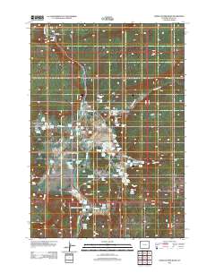Lower Geyser Basin 2012 topographic map thumbnail