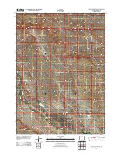 Lookout Butte SW 2012 topographic map thumbnail