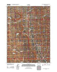 Peach Orchard Flat 2012 topographic map thumbnail