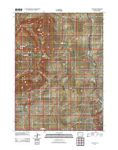 T B Ranch 2012 topographic map thumbnail