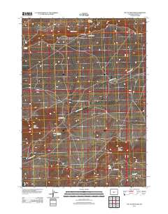 Tin Cup Mountain 2012 topographic map thumbnail