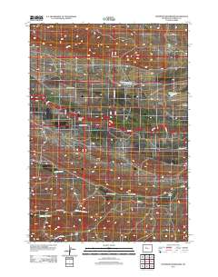 Thompson Reservoirs 2012 topographic map thumbnail