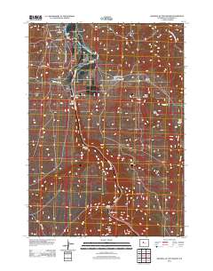 Wedding of the Waters 2012 topographic map thumbnail