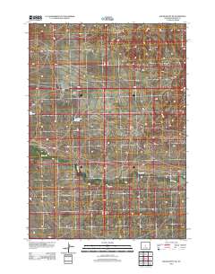 Wickersham Draw 2012 topographic map thumbnail