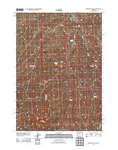 Zimmerman Buttes 2012 topographic map thumbnail