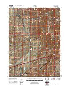 Rawlins Peak SW 2012 topographic map thumbnail
