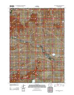Beulah Belle Lake 2012 topographic map thumbnail
