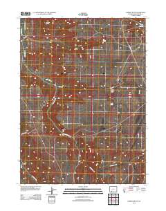 Earnest Butte 2012 topographic map thumbnail