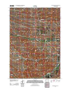 Meeteetse West 2012 topographic map thumbnail