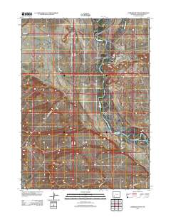 Lombard Buttes 2012 topographic map thumbnail